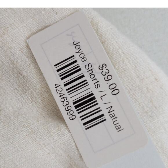 La Miel Shorts Womens Large Joyce Shorts Natural Beach Coastal Cowgirl Boho NWT - Picture 12 of 12